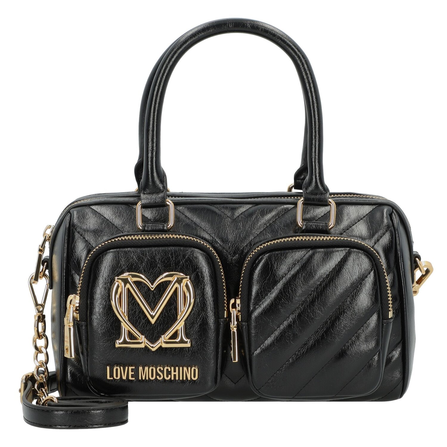 Love Moschino City Pockets Handtasche 25 cm black bei welovebags