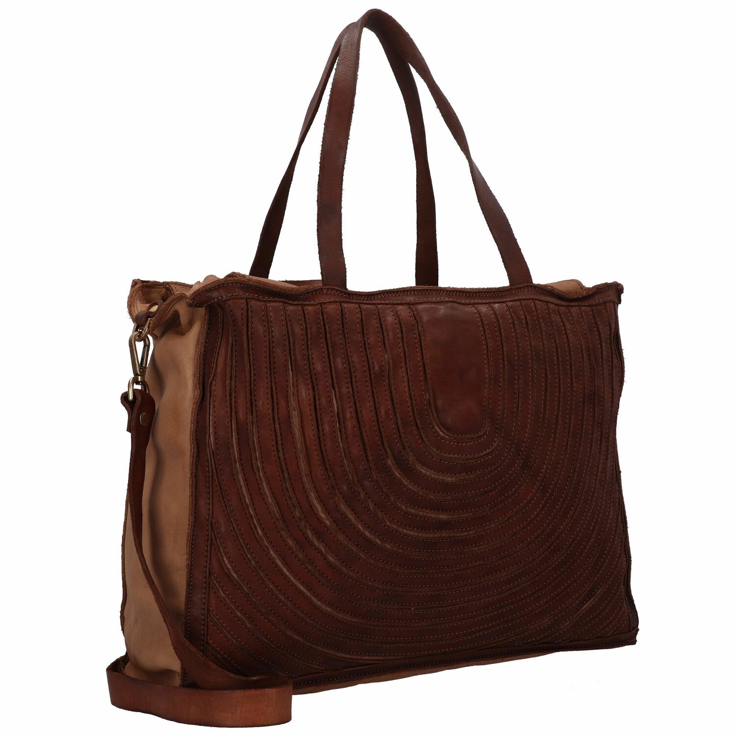 Caterina Lucchi Shopper Tasche Leder 38 cm cognac bei welovebags.de