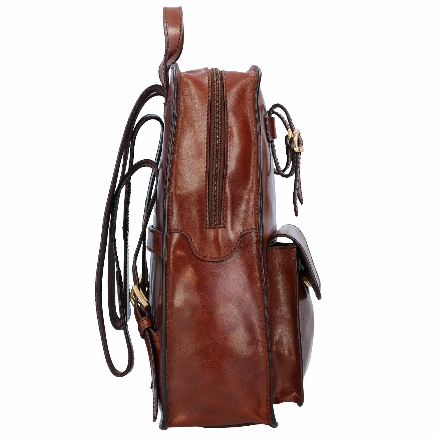 The Bridge Story Uomo Rucksack Leder 37 cm brown gold