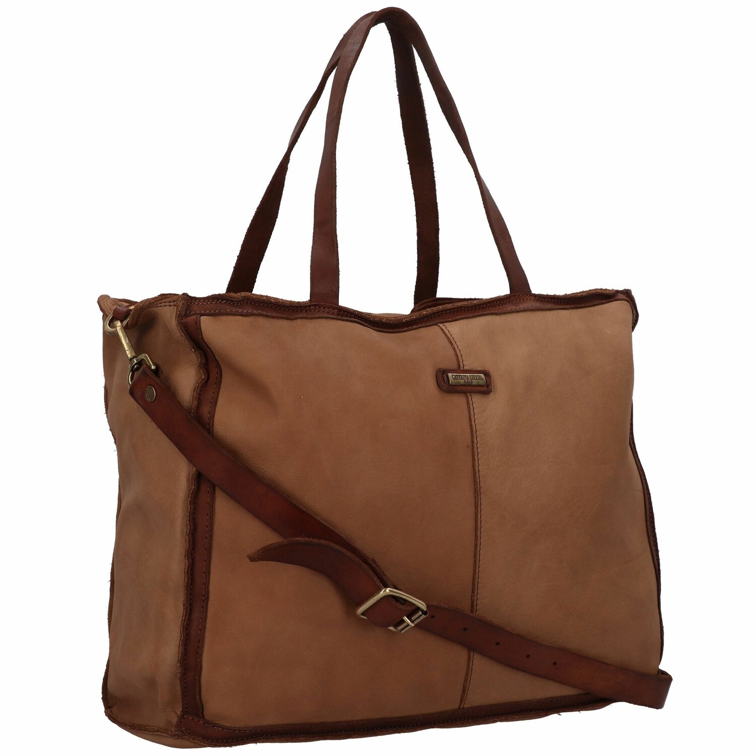 Caterina Lucchi Shopper Tasche Leder 38 cm cognac bei welovebags.de