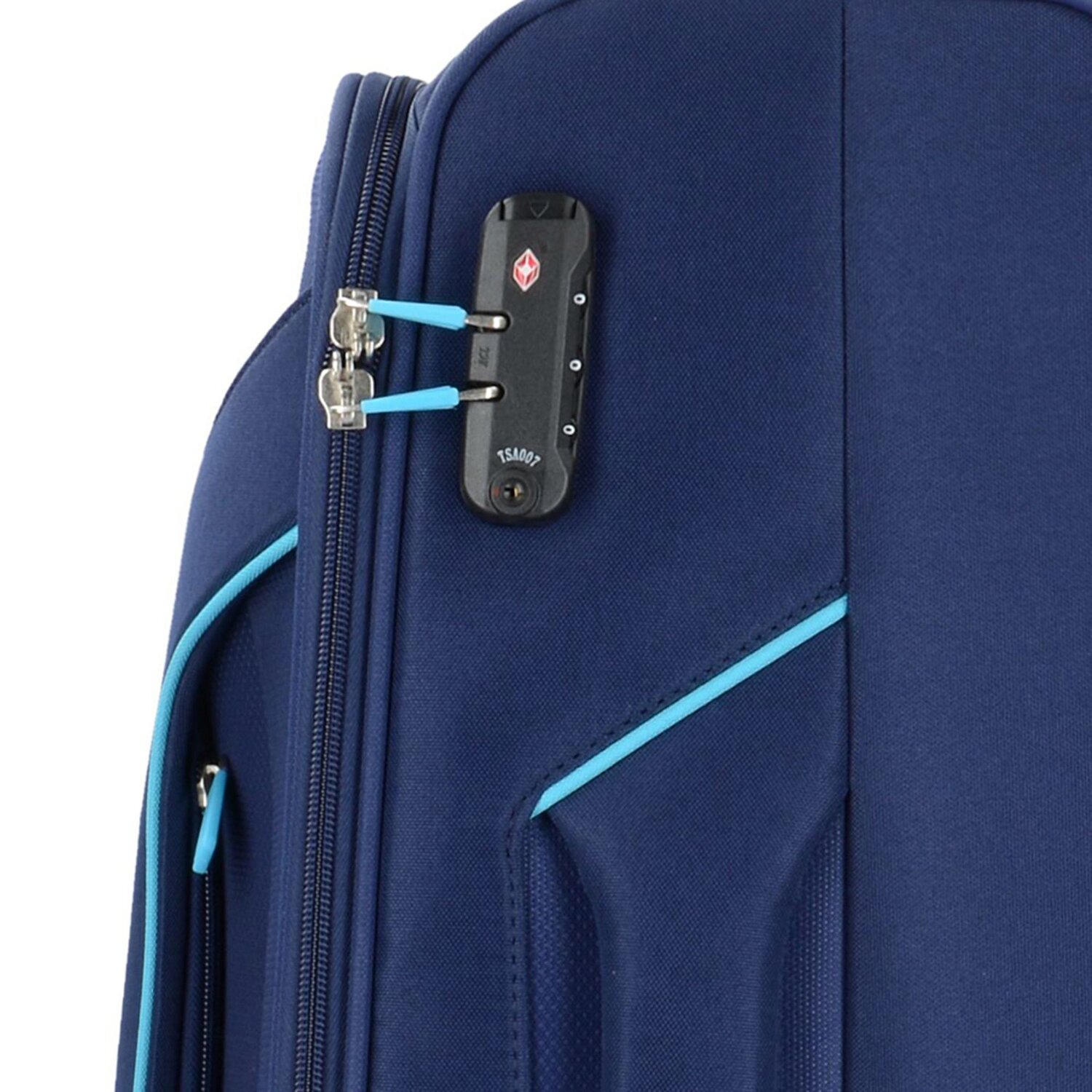 American Tourister Holiday Heat 4 Rollen Kofferset 3 teilig navy bei welovebags