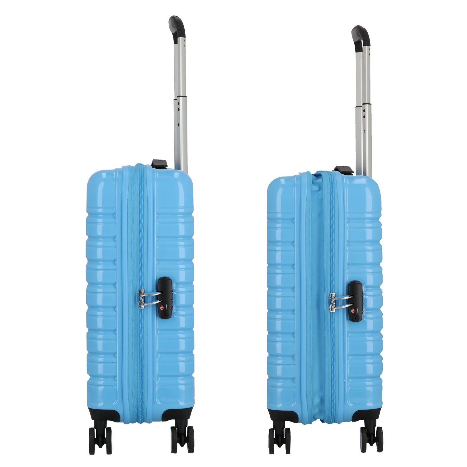 American Tourister FLASHLINE POP 4 Rollen Trolley S 55 cm mit Dehnfalte cloudy blue bei welovebags