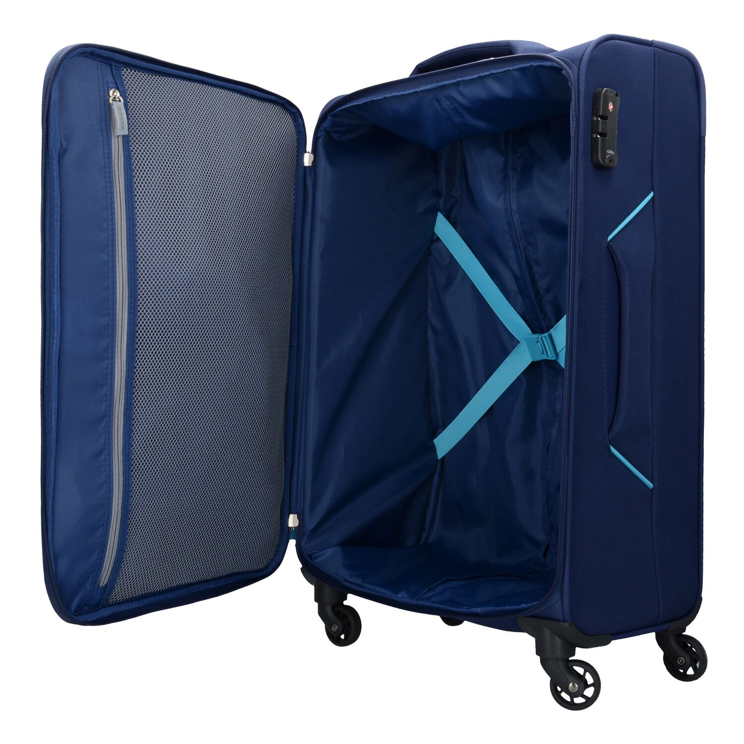 American Tourister Holiday Heat 4 Rollen Kofferset 3 teilig navy bei welovebags