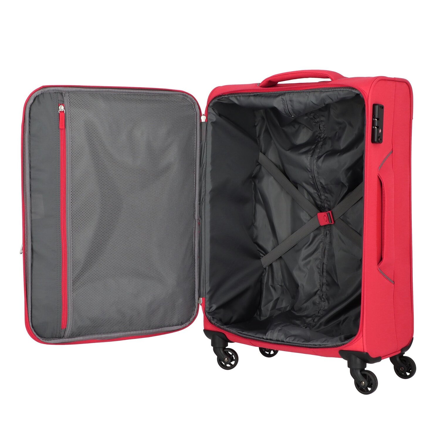 American Tourister Summer Session 4 Rollen Trolley 69 cm red grey bei welovebags